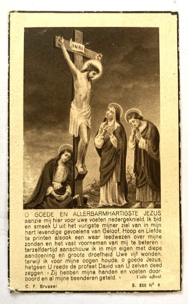 Bidpr. van Maria Franck en Jos-Florimond De Meyer, Verzamelen, Verzenden, Bidprentje