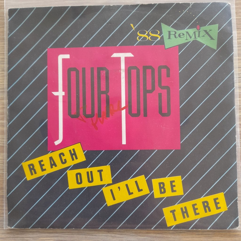 Four tops-Reach out I'll be there '88 remix 7'', Gebruikt, Fotohoes, 7 inch, Ophalen of Verzenden