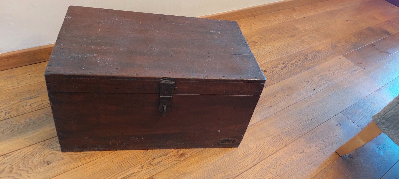 coffre en bois, Enlèvement ou Envoi, Utilisé, Pin