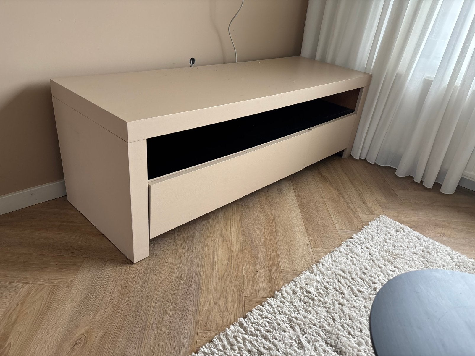 TV-Meubel – 160 cm – Moderne uitstraling – Nette staat, Ophalen, Zo goed als nieuw