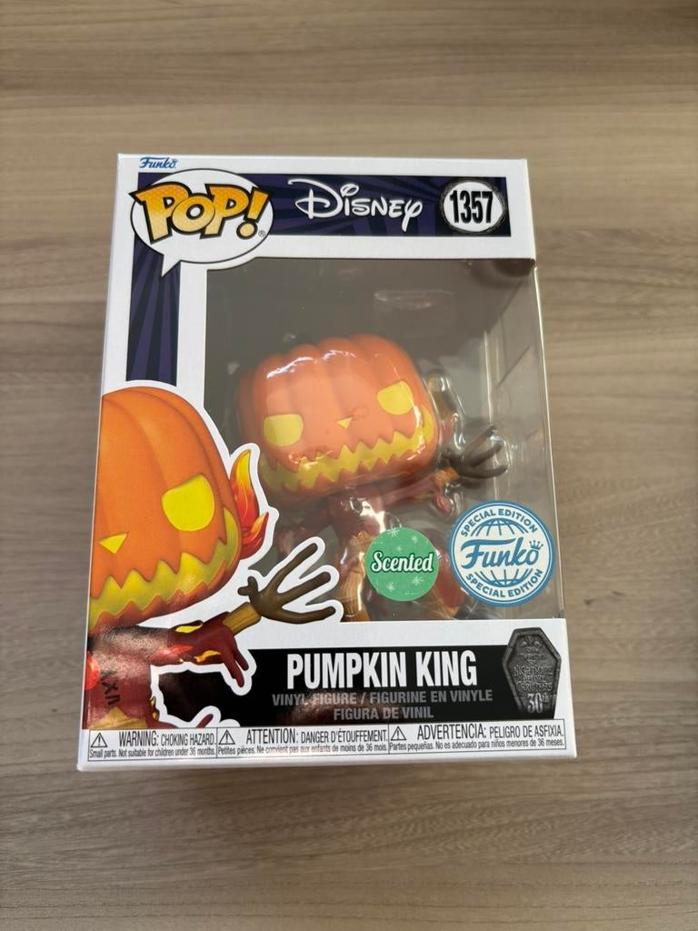 Pumpkin King Scented 1357 Funko Pop The Nightmare Christmas, Ophalen of Verzenden, Zo goed als nieuw