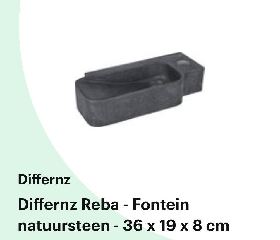Fontein / wasbak in natuursteen, Ophalen