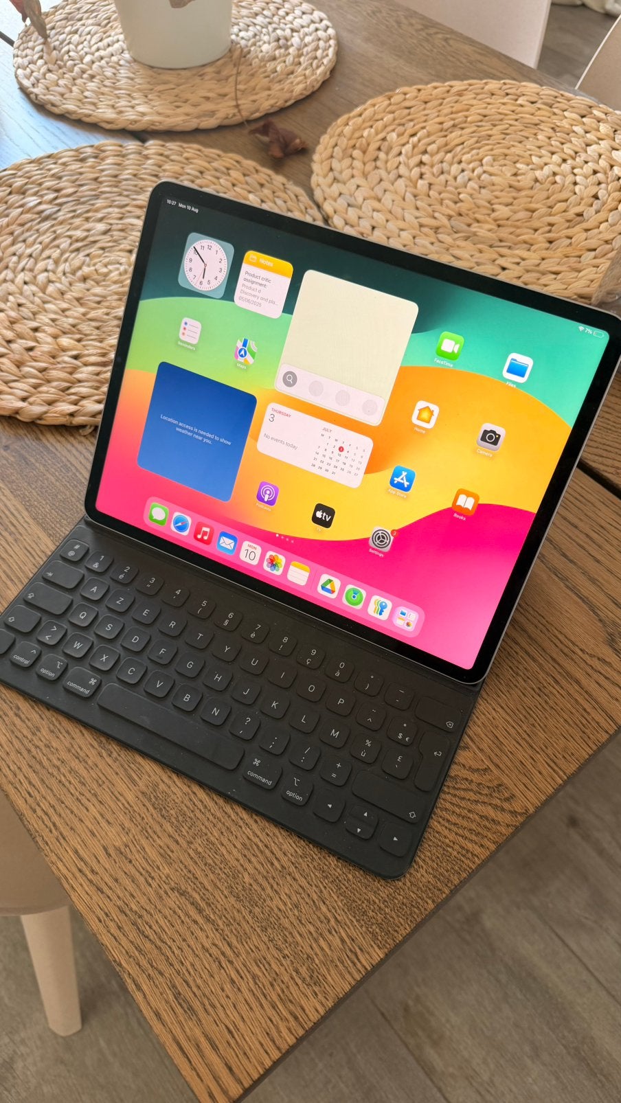 Apple iPad Pro 12.9” M2 6th Gen 128GB + Apple Keyboard, Computers en Software, Apple iPads, Ophalen of Verzenden, Zo goed als nieuw