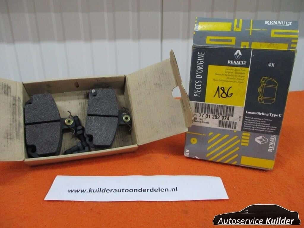 Remblokken  Renault 5 alpine turbo Origineel Renault   77 01, Neuf, Renault, -, -