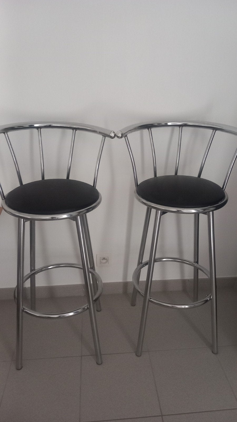 Lot tabourets de bar pivotants, 2 tabourets, Enlèvement