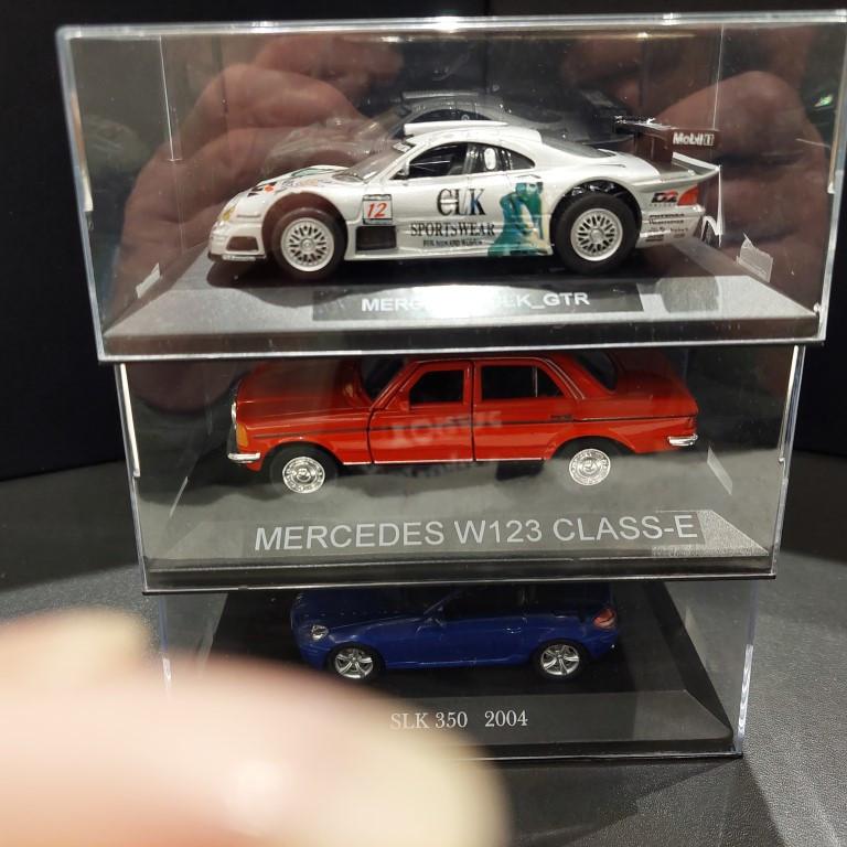 lot 3 1/43 miniaturen - Mercedes, Ophalen of Verzenden