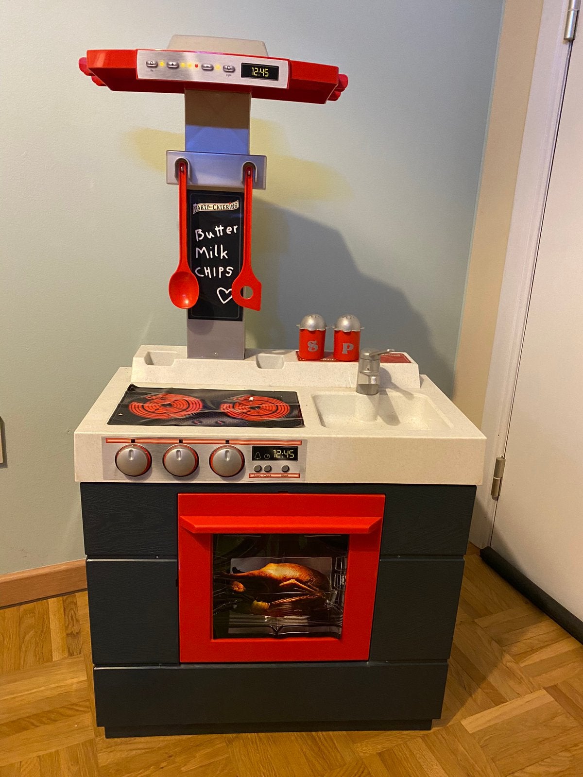 Kitchenette + accessoires, Enlèvement ou Envoi, Utilisé, Plastique, Jouer à la cuisine