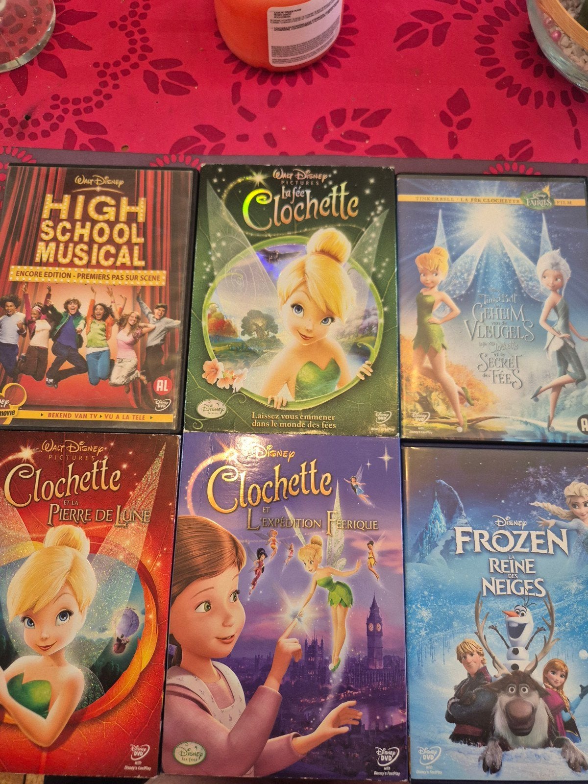 Lot de 6 DVD'S Walt Disney, Cd's en Dvd's, Ophalen of Verzenden