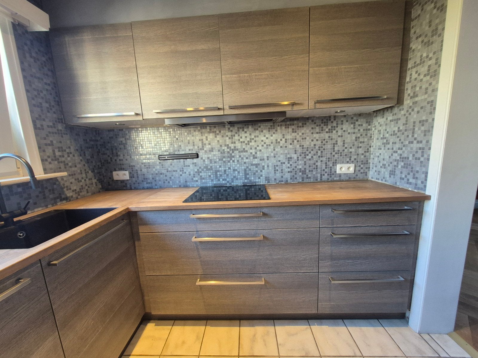 Keuken Kvik / cuisine Kvik, Huis en Inrichting, Ophalen, Gebruikt, Hoekkeuken, Hout