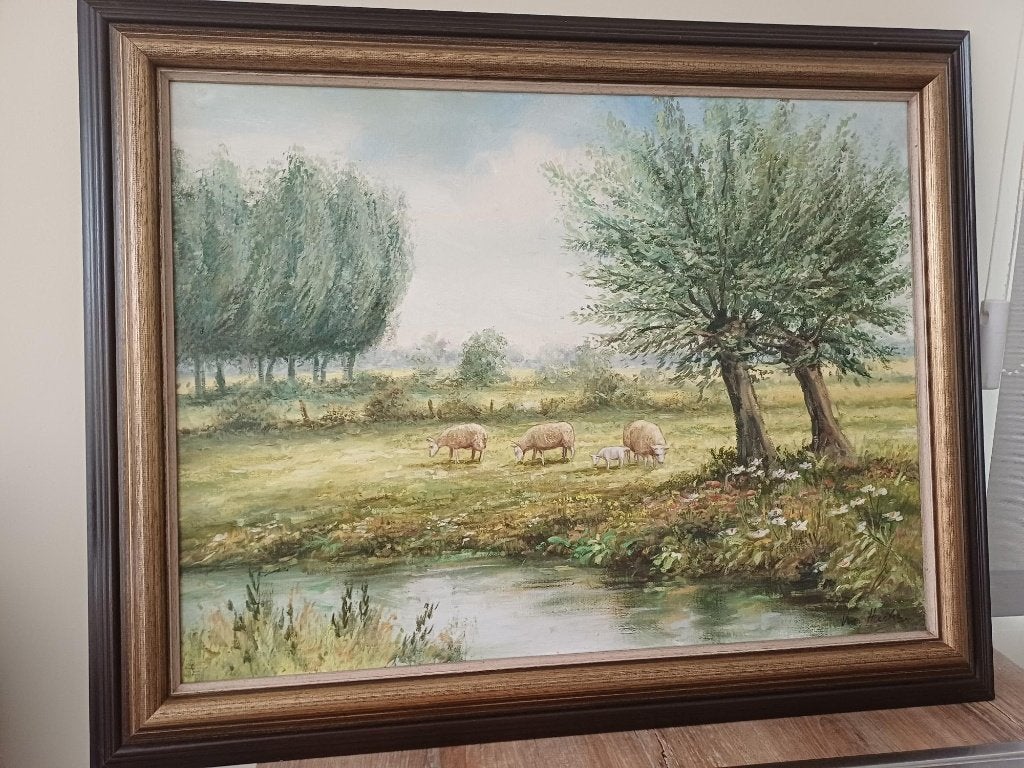 schilderij, Antiek en Kunst, Ophalen, Gesigneerd, Landschap