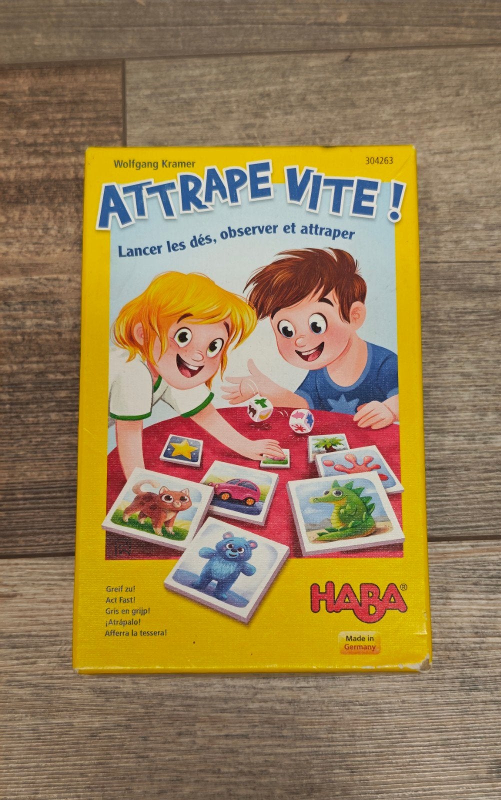 Jeu Haba Attrape vite !, Enlèvement ou Envoi, Utilisé, Haba