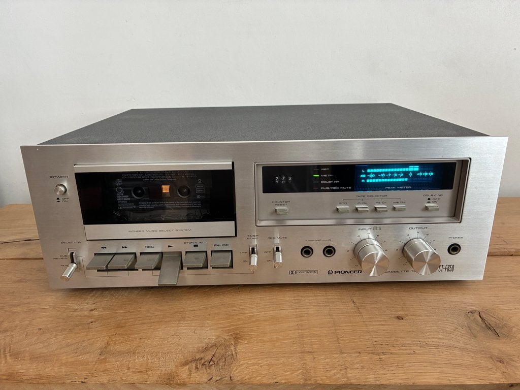 Vintage Pioneer CT-f 650 - in een uitstekende staat, Enlèvement ou Envoi, Simple, Autres marques, Commandes tactiles