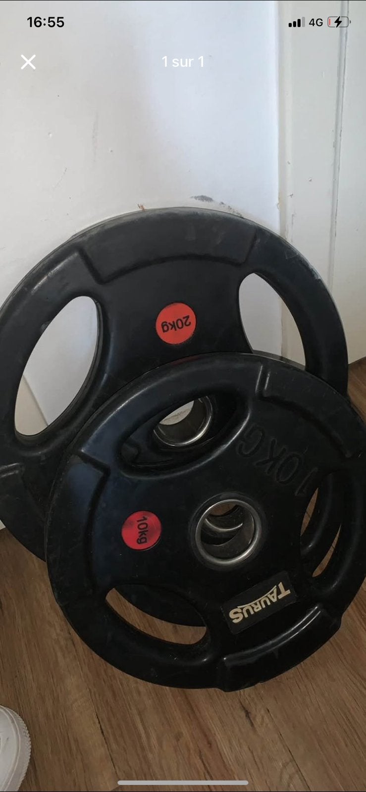 Disque de poids, Sports & Fitness, Enlèvement, Comme neuf