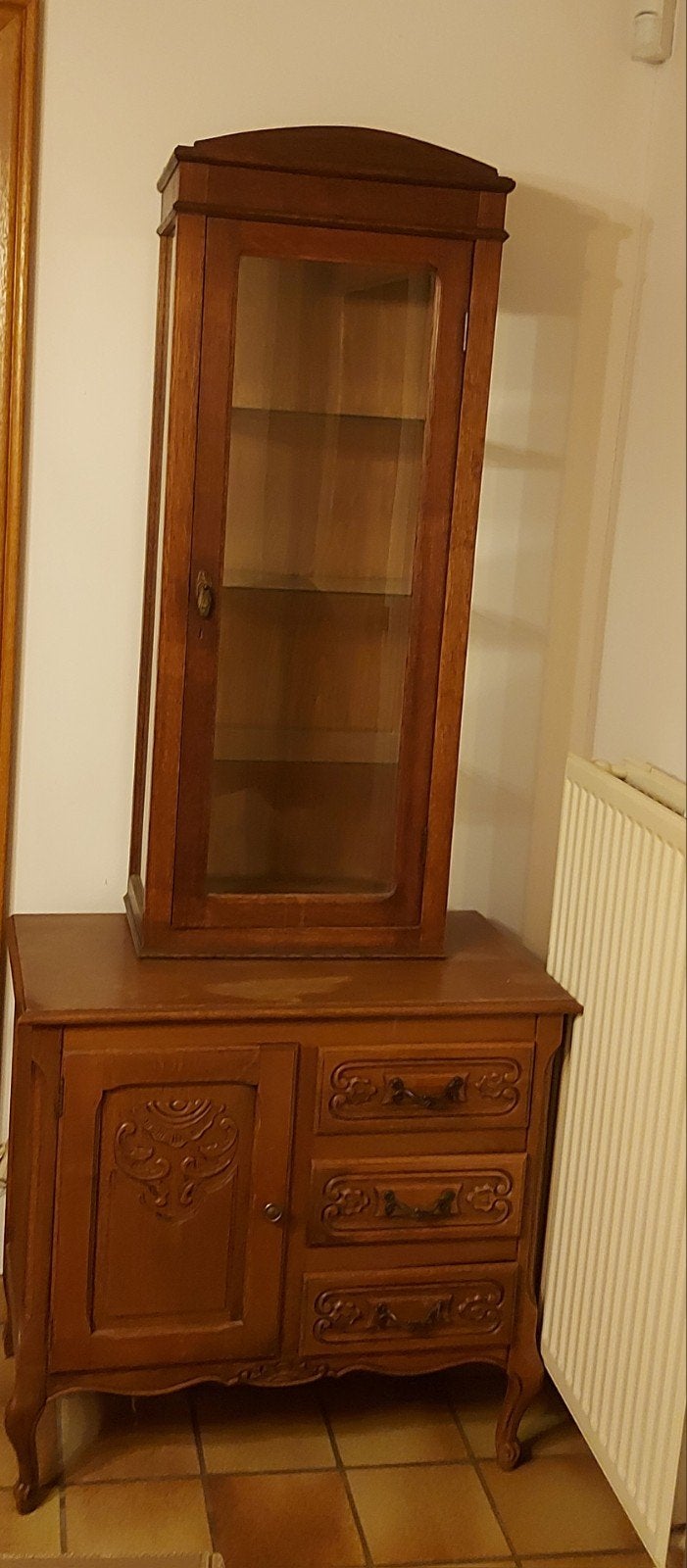 petit meuble + vitrine., Maison & Meubles, Enlèvement