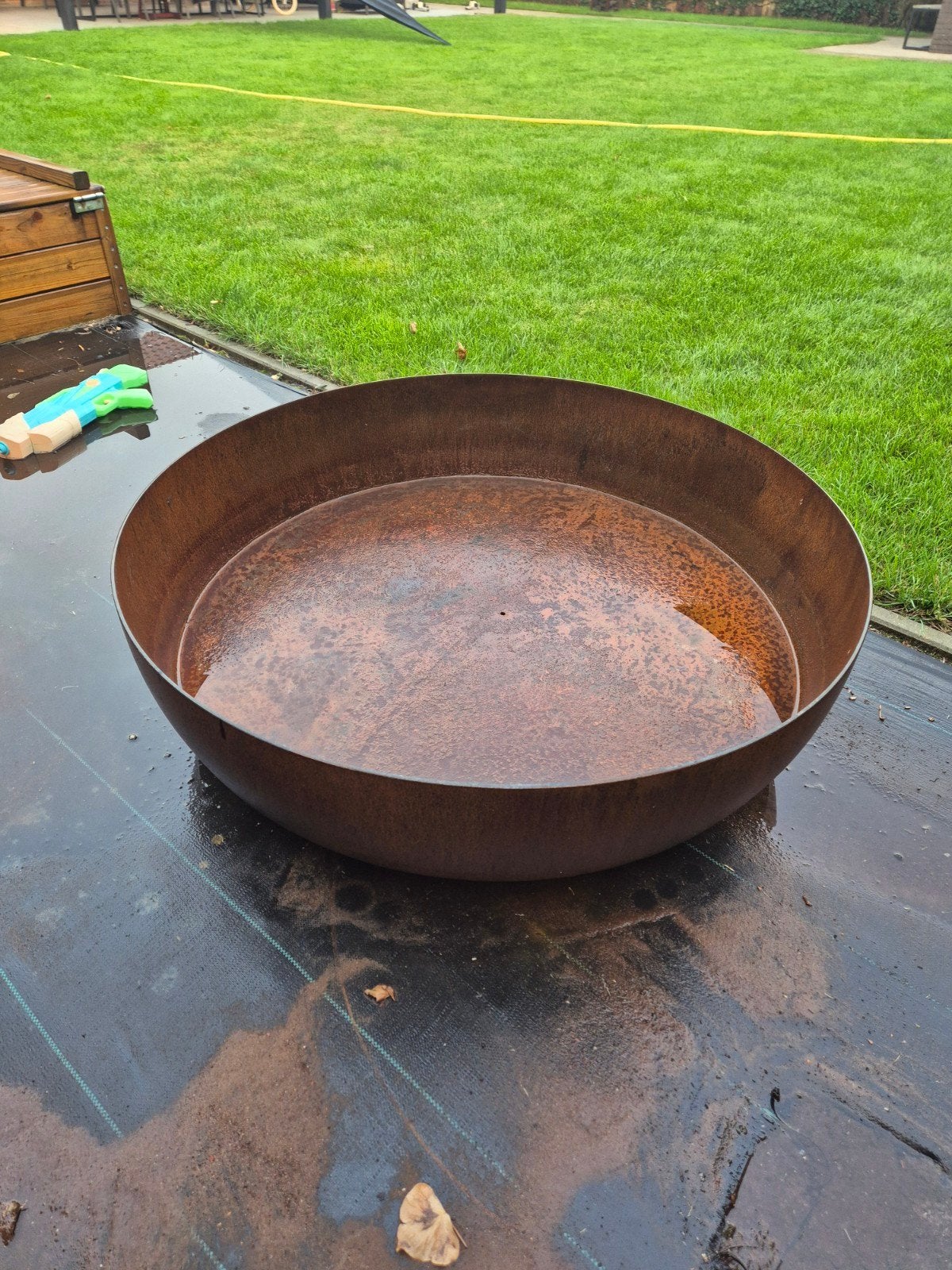Cortenstaal vuurschaal/bloembak, Tuin en Terras, Vuurschalen, Ophalen