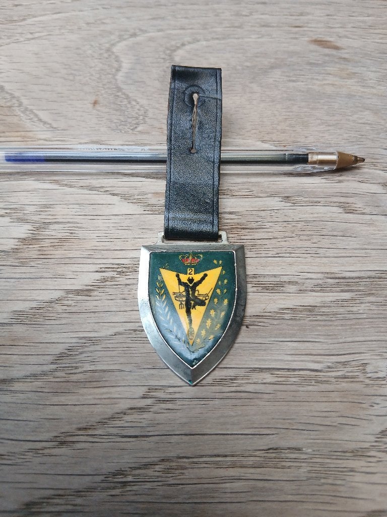 Breloque thermoplastique 2 CY, Collections, Objets militaires | Général, Envoi, Armée de terre, Emblème ou Badge