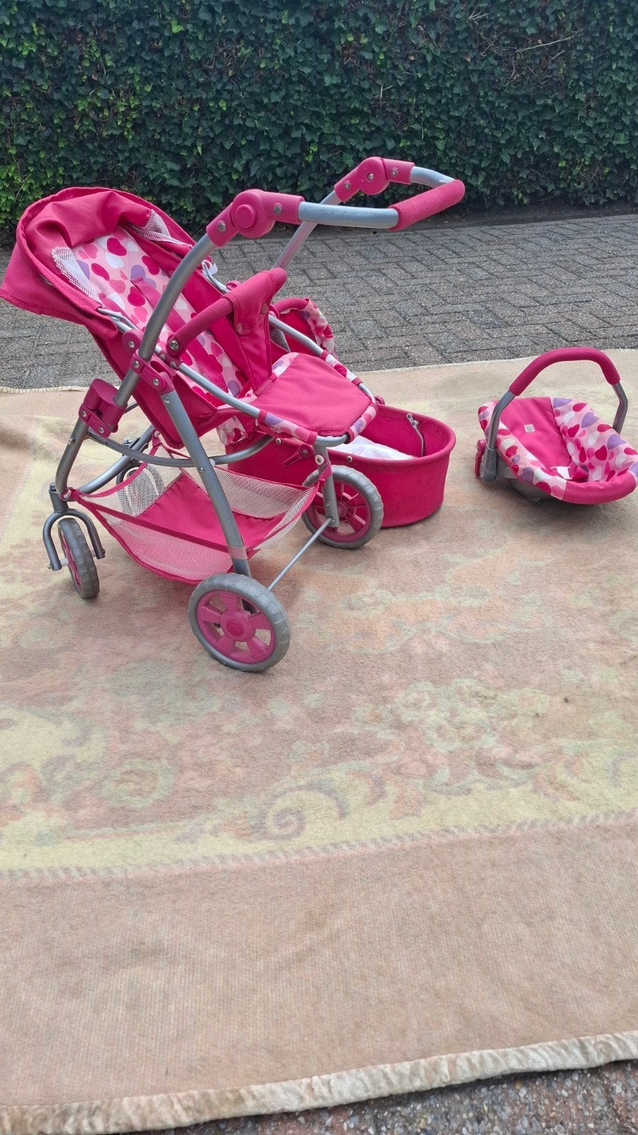 Kinder poppenwagen set, Ophalen