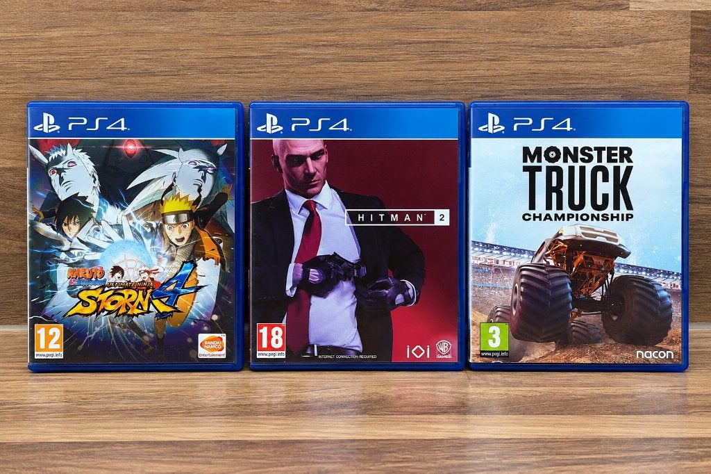 PS4 Games Bundel  Naruto + Hitman 2 + Monster Truck, Games en Spelcomputers, Vanaf 18 jaar, Verzenden, Overige genres, 1 speler
