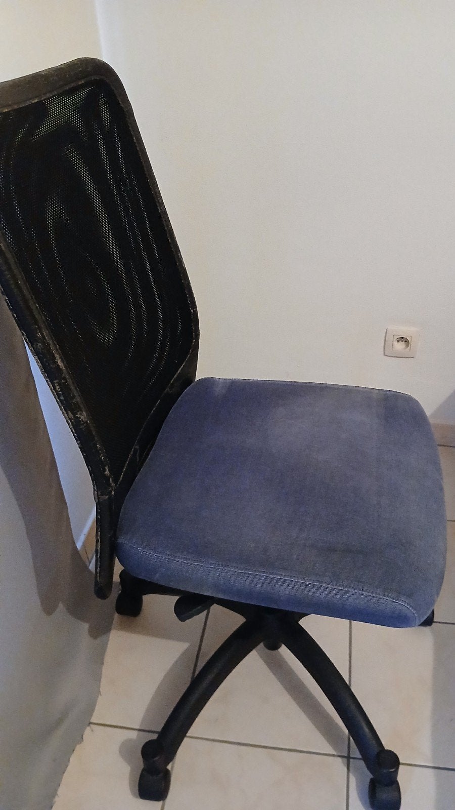 Bureaustoel, Ophalen, Gebruikt, Blauw, Bureaustoel