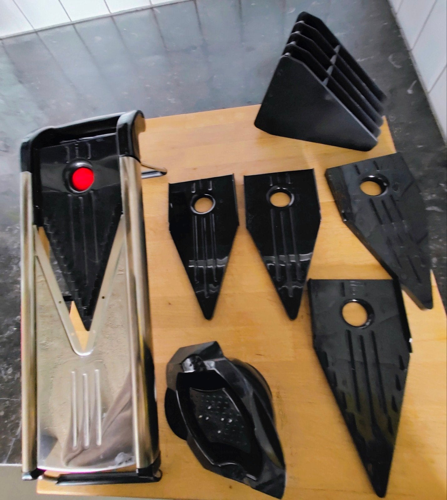 Professionele Börner RVS Mandoline Set (Groentesnijder), Antiek en Kunst, Antiek | Keukengerei, Ophalen