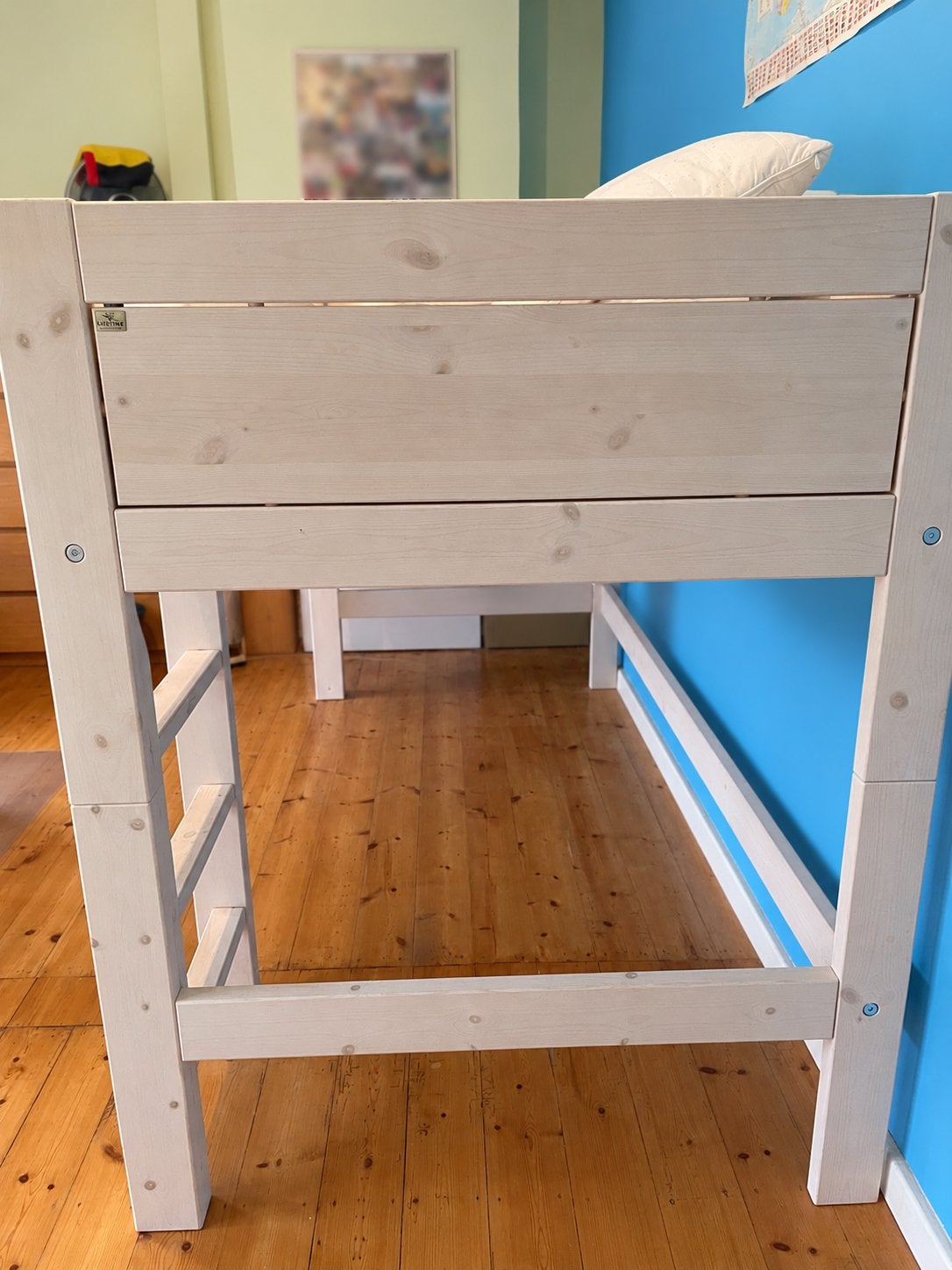 Lifetime halfhoogslaper kinderbed in heel goede staat, Kinderen en Baby's, Ophalen, Zo goed als nieuw, Halfhoogslaper