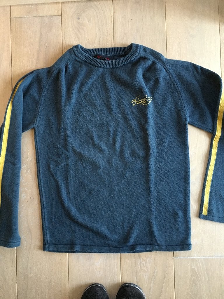 Pull blauw replay maat L/M, Vêtements | Hommes, Pulls & Vestes, Enlèvement ou Envoi, Taille 52/54 (L), Porté, Bleu