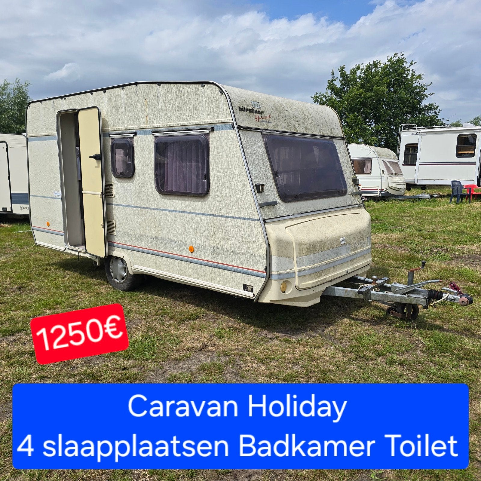 24 caravan 750kg chassis werfkeet foodtruck pipowagen bouw, Bedrijf