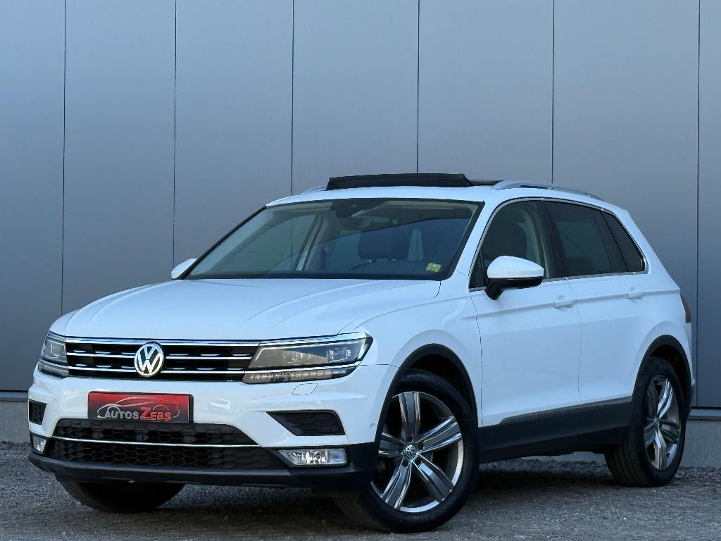 Volkswagen Tiguan 1.4TSI Highline DSG Veel Opties Garantie*, Auto's, 140 g/km, 4 cilinders, USB, Wit