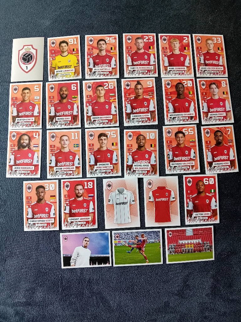 panini stickers Pro League 24/25 Antwerp, Ophalen of Verzenden, Nieuw, Meerdere stickers