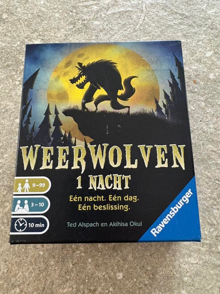 Weerwolven 1 nacht, Hobby en Vrije tijd, Vijf spelers of meer, Ophalen of Verzenden, Zo goed als nieuw