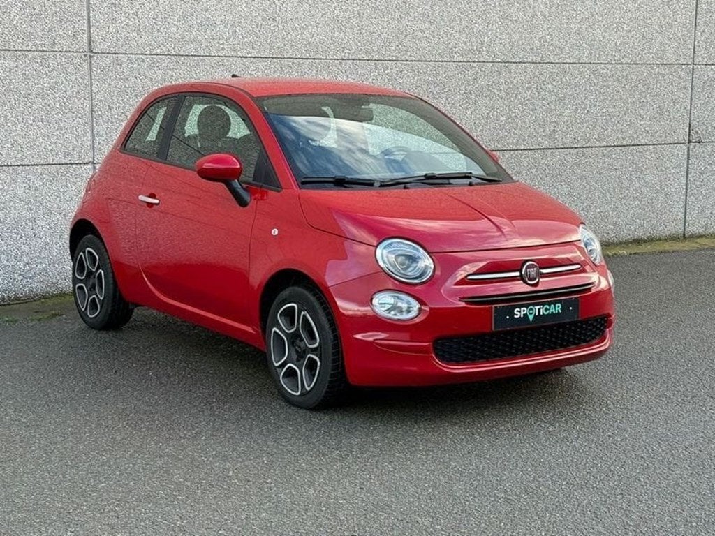 Fiat 500 *CAR PLAY*AC* 1.0 Benz/Hybrid, Auto's, Fiat, 4 zetels, Zwart, Bedrijf, Handgeschakeld