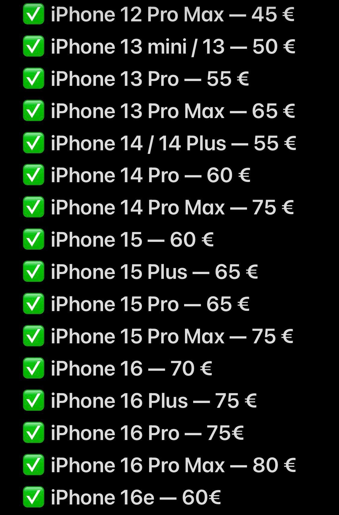 Réparation iPhone Samsung, Enlèvement