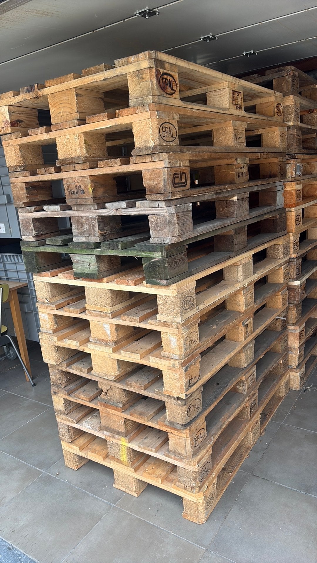 20 europallets, Enlèvement, Utilisé, Palette