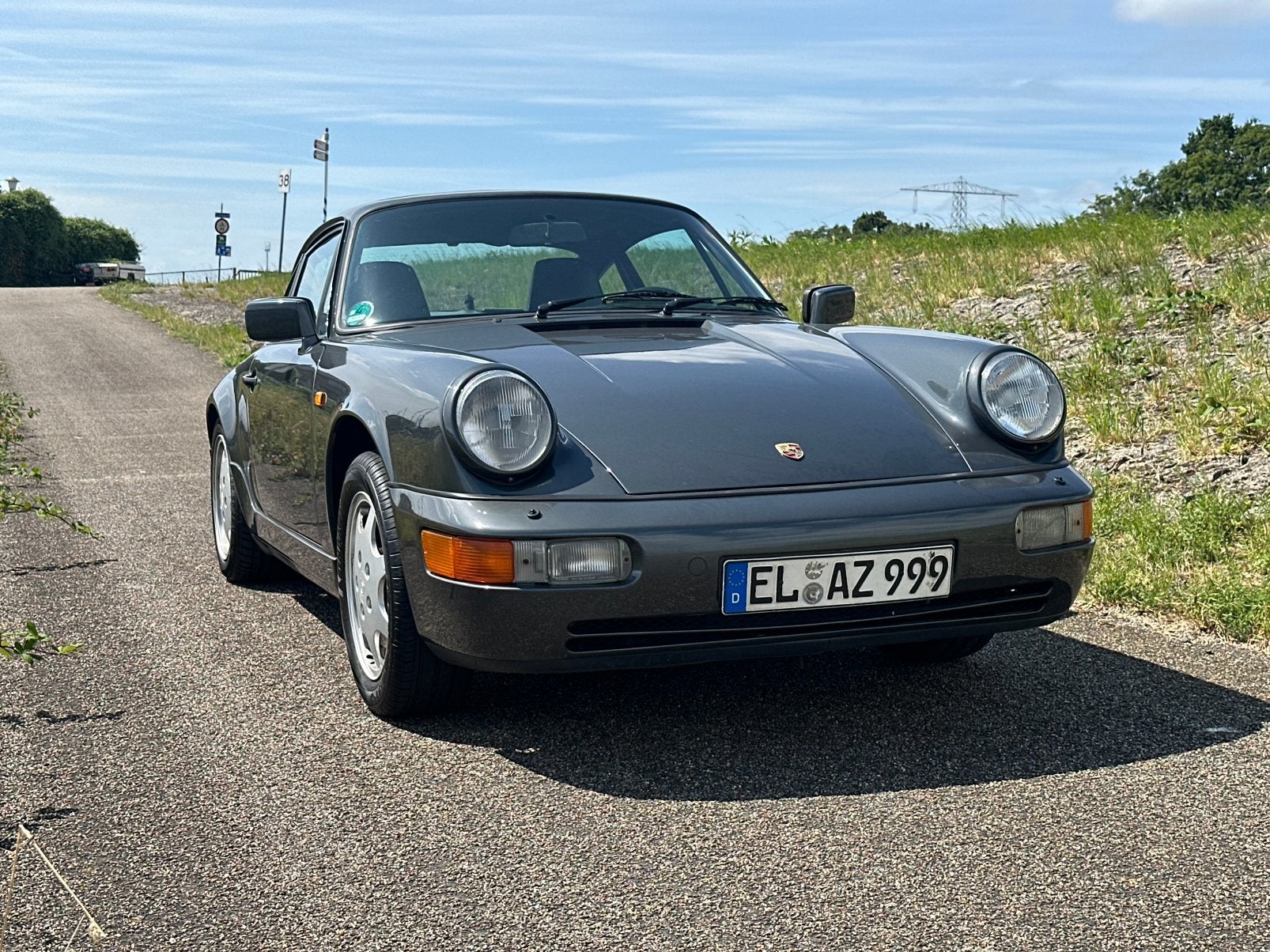Porsche 911 Carrera 2 Coupé 964, Cuir, Argent ou Gris, Achat, Entretenue par le concessionnaire
