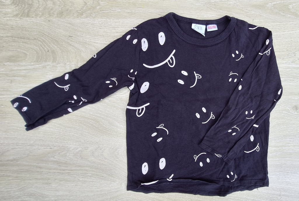 104 - tshirt lange mouw - Zara, Enfants & Bébés, Vêtements enfant | Taille 104, Garçon ou Fille, Chemise ou À manches longues