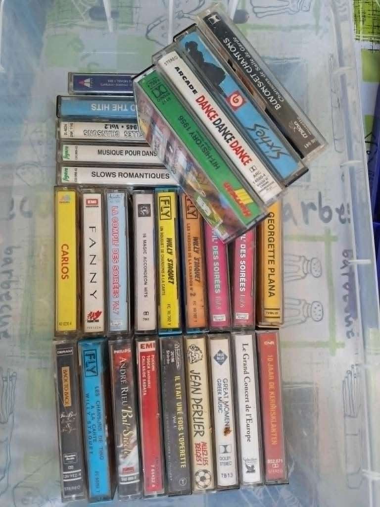 Lot de cassettes audio, Cd's en Dvd's, Cassettebandjes, Ophalen