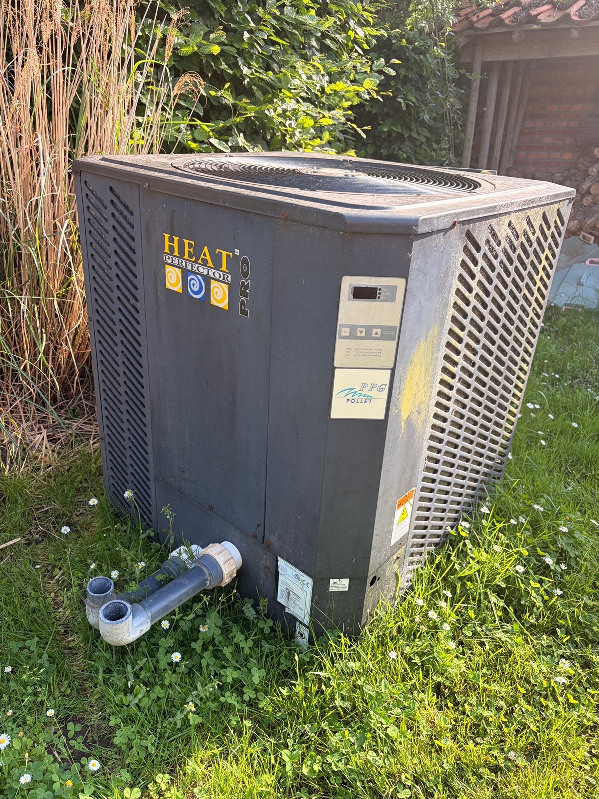 Warmtepomp 32kw 3 fase 400V zwembad tot 95m3, Tuin en Terras, Ophalen, Zo goed als nieuw