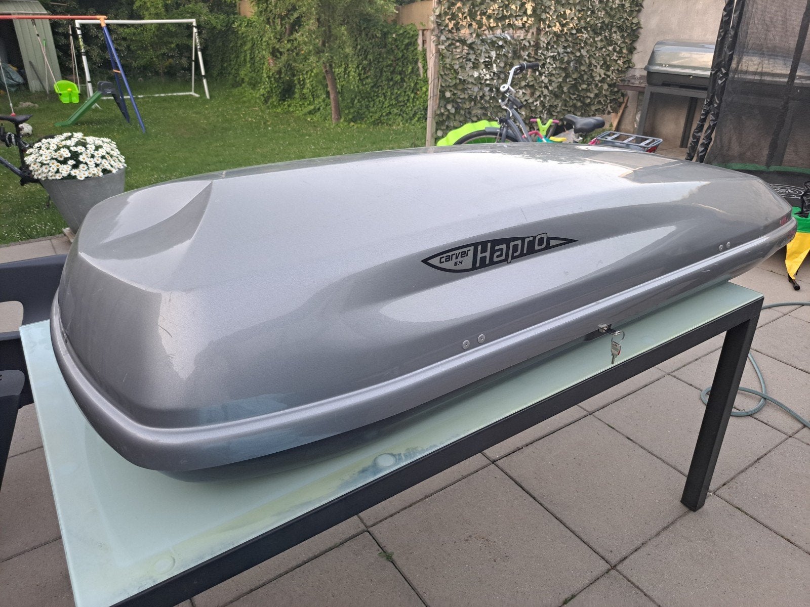 Te koop dakkoffer hapro carver 6.4 gereserveerd, Auto diversen, Dakkoffers, Ophalen