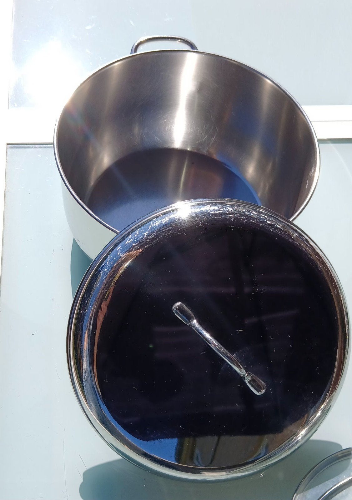 Faitout / Marmite Lagostina Irradial Plus 24 cm + Couvercle, Avec poignées, Enlèvement, Inox