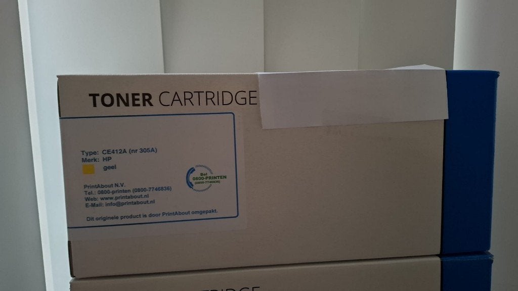 HP toner CE412A (nr 305A), Computers en Software, Printerbenodigdheden, Ophalen of Verzenden, Nieuw, Cartridge, HP