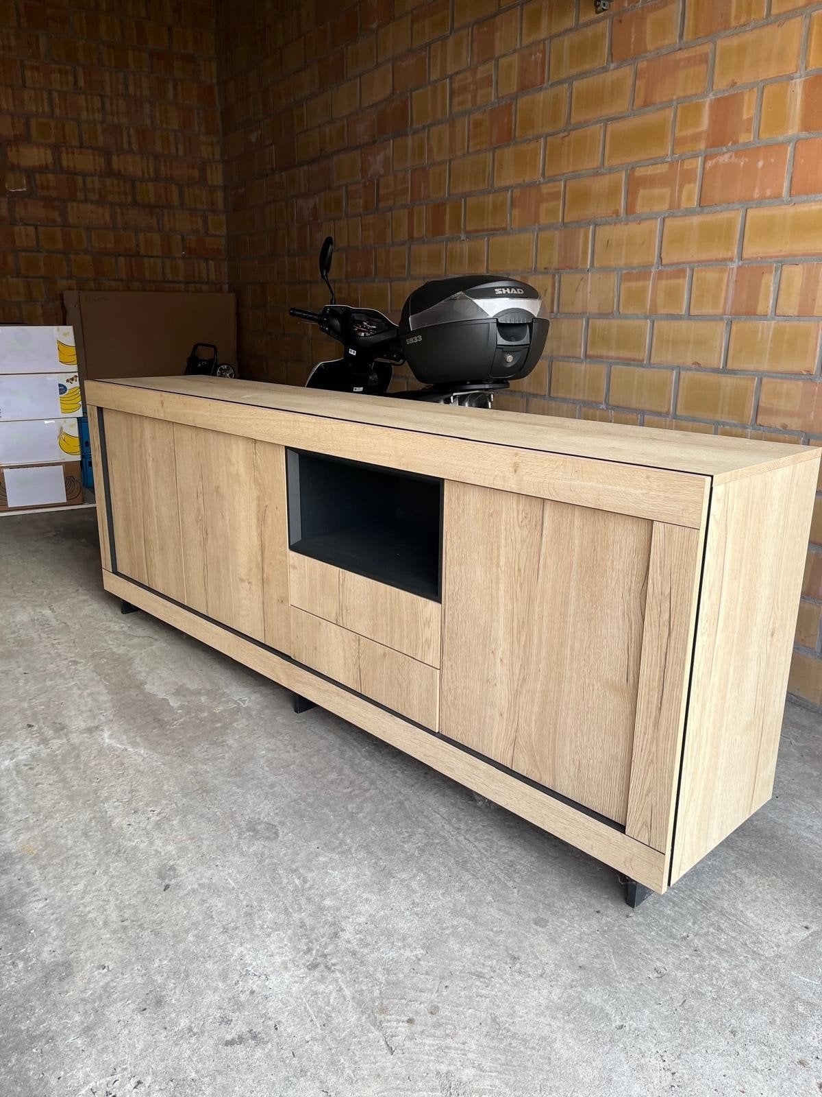 dressoir in gebleekte  eik, Ophalen, Zo goed als nieuw
