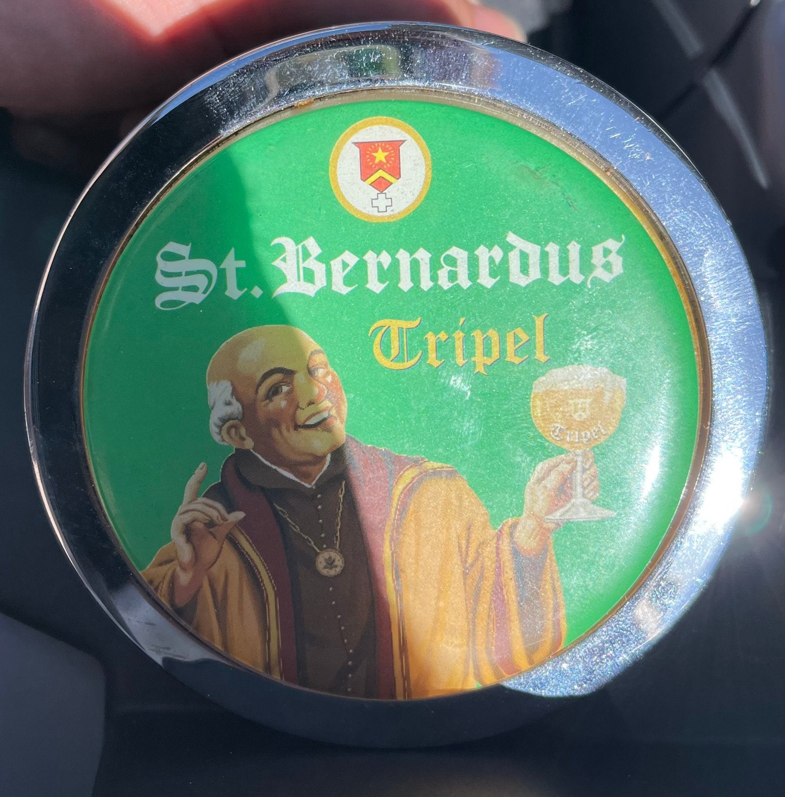 Taplens St Bernardus., Enlèvement ou Envoi, Comme neuf, Panneau, Plaque ou Plaquette publicitaire