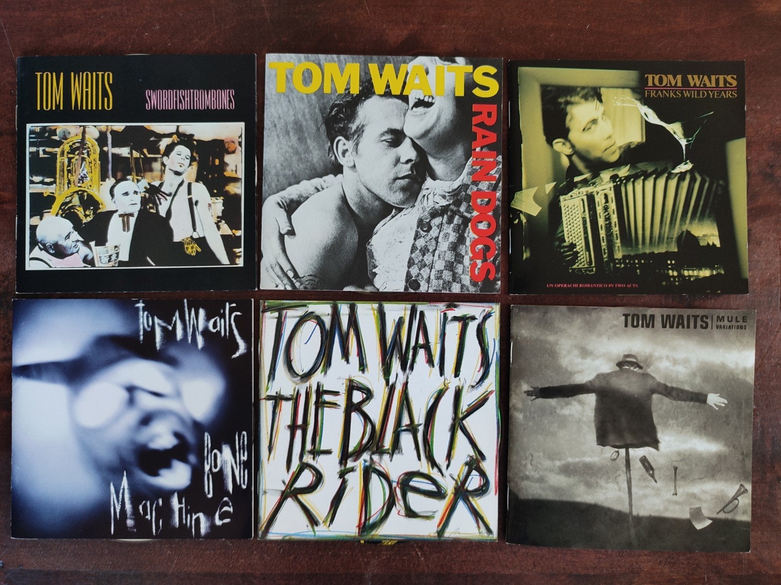 6x CD : TOM WAITS (CD + inlayboekje, geen doosje/rugzijde), Ophalen of Verzenden