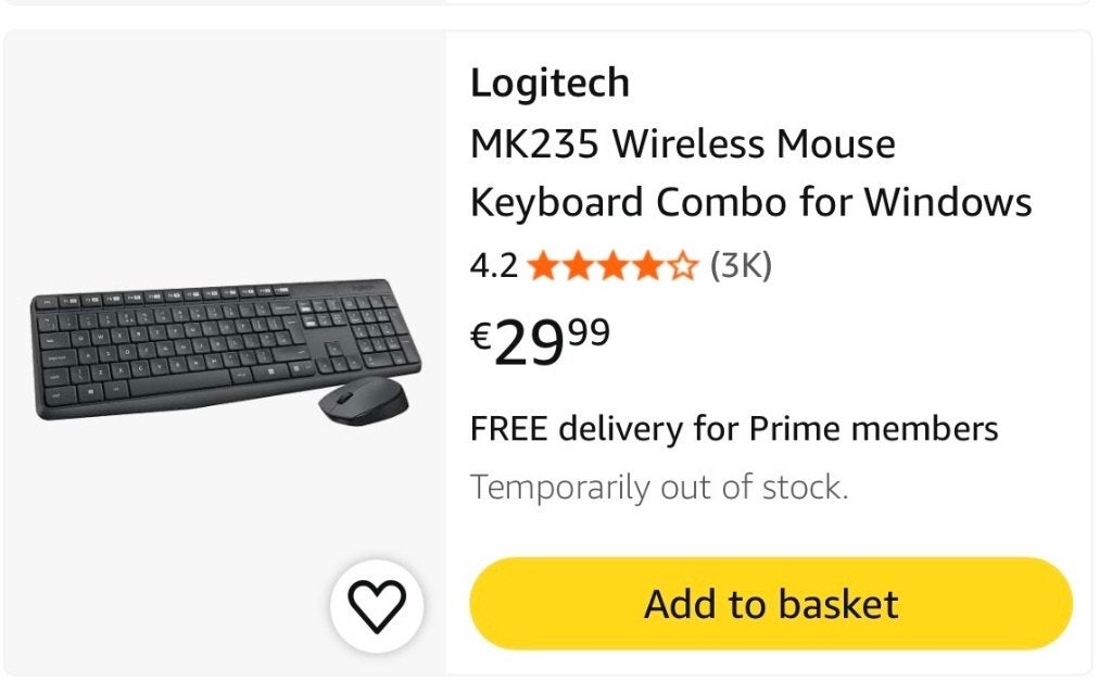 Draadloos Logitech keyboard AZERTY + Muis, Logitech G, Azerty, Ophalen of Verzenden, Zo goed als nieuw