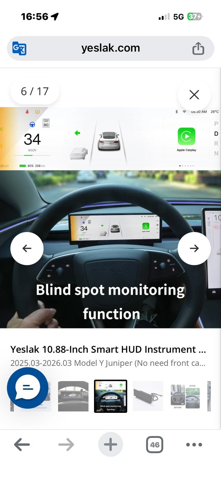 Écran car play et plus pour TESLA Y Juniper, Enlèvement, Neuf