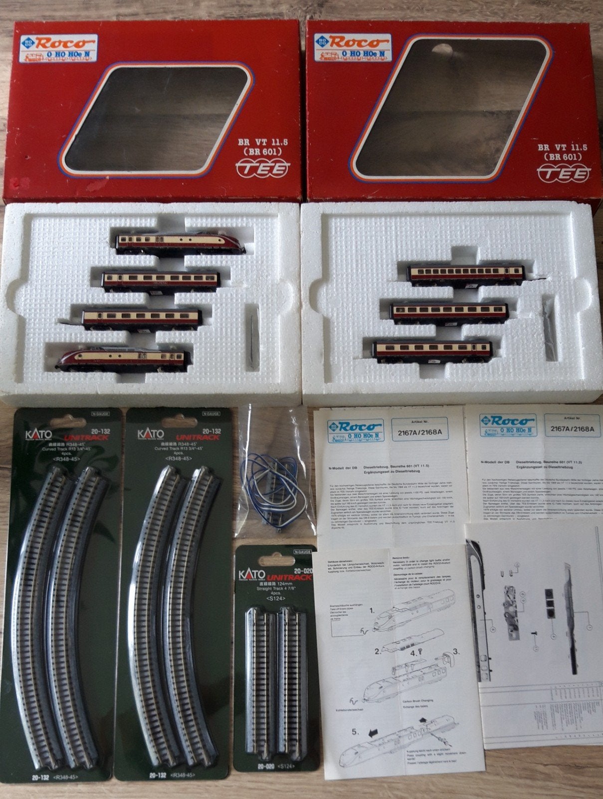 Kato unitrack met Roco TEE VT 11.5, Hobby en Vrije tijd, Gelijkstroom, Nieuw, Rails, Ophalen of Verzenden