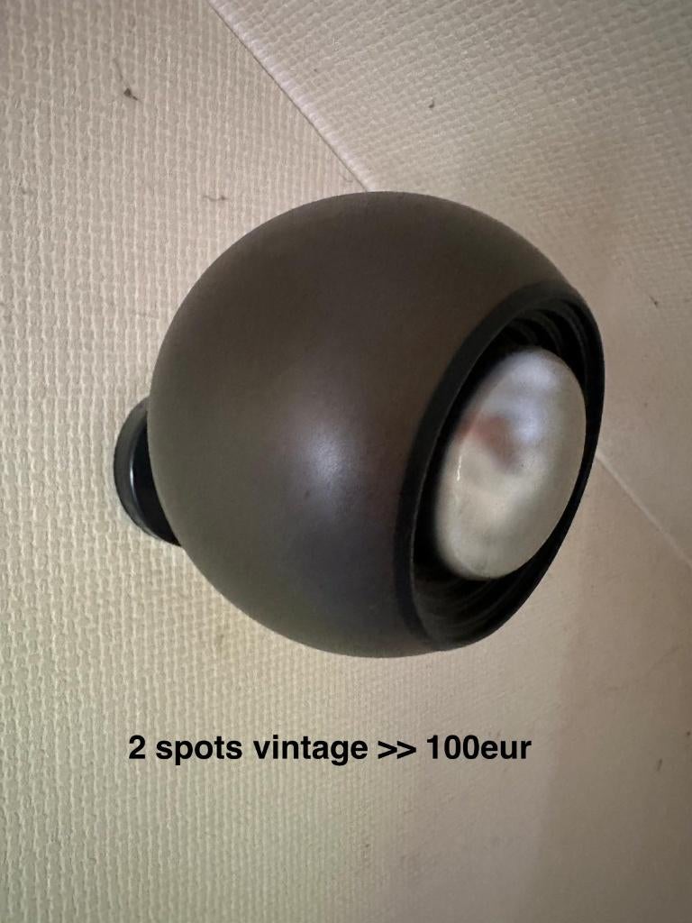 Vintage wandlampen van ERCO in Space Age-stijl, Ophalen, Gebruikt, Metaal of Aluminium, Vintage