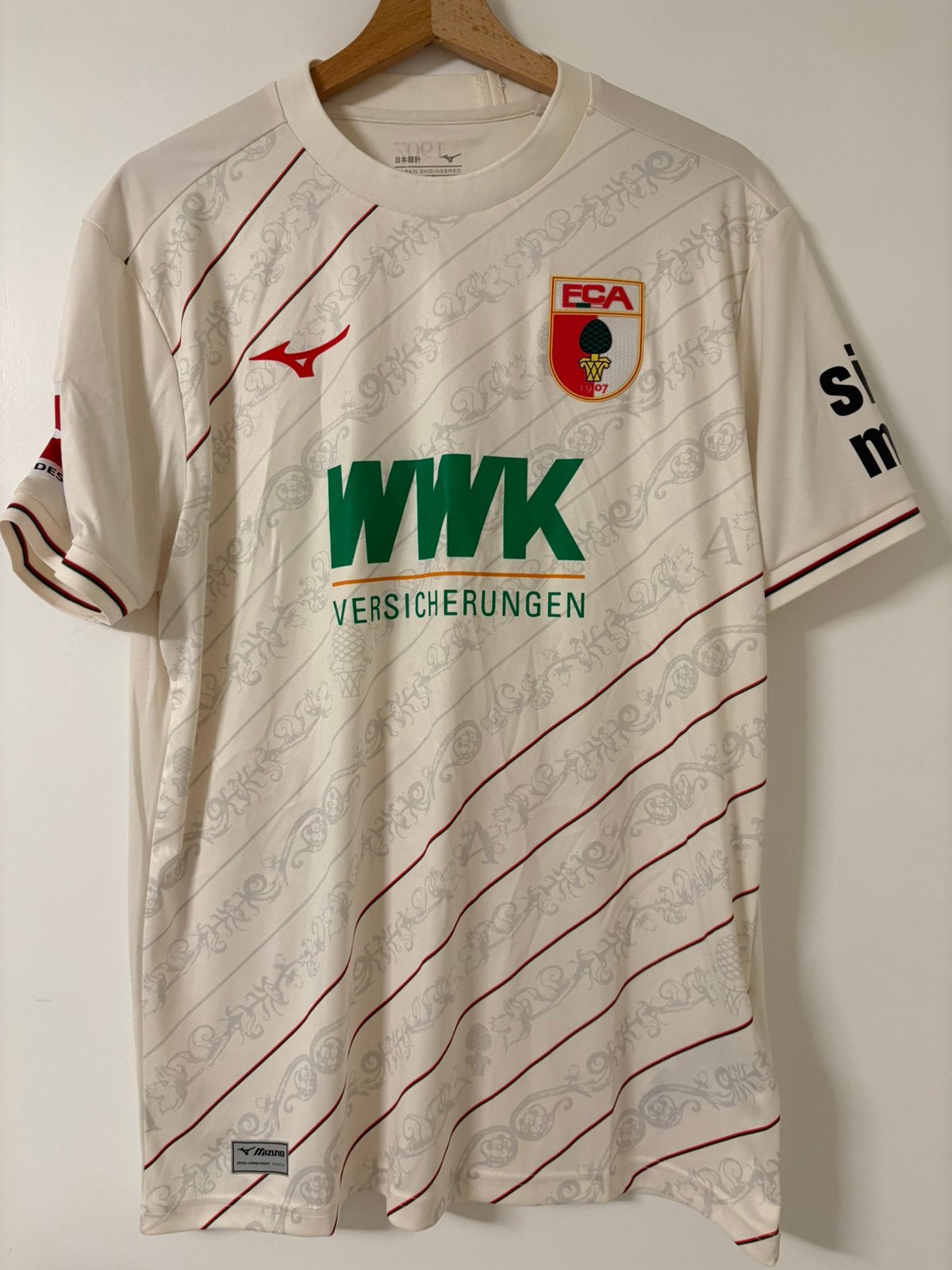 Matchworn shirt FC Augsburg, Ophalen of Verzenden, Zo goed als nieuw, Shirt