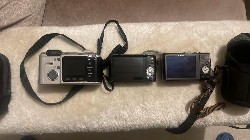 Lot 3 appareils photo Canon - Lumix - hp hewlett rackard, Enlèvement, Autres types, Caméra