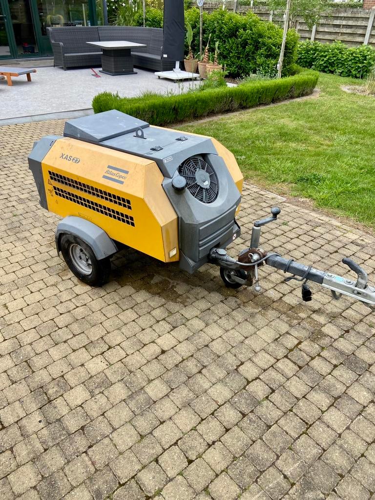 Atlas copco aanhangwagen benzine compressor, Zakelijke goederen, Ophalen